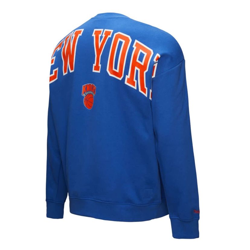 NBA New York Knicks Hardwood Classics There & Back 2.0 Vintage Pullover Sweatshirt