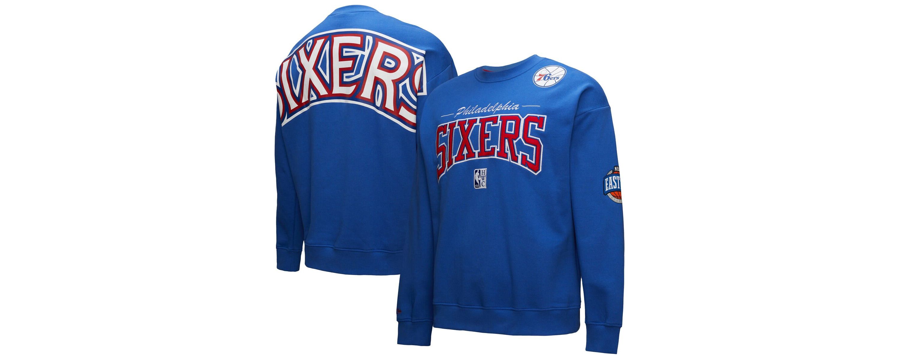 NBA Philadelphia 76ers Hardwood Classics There & Back 2.0 Vintage Pullover Sweatshirt