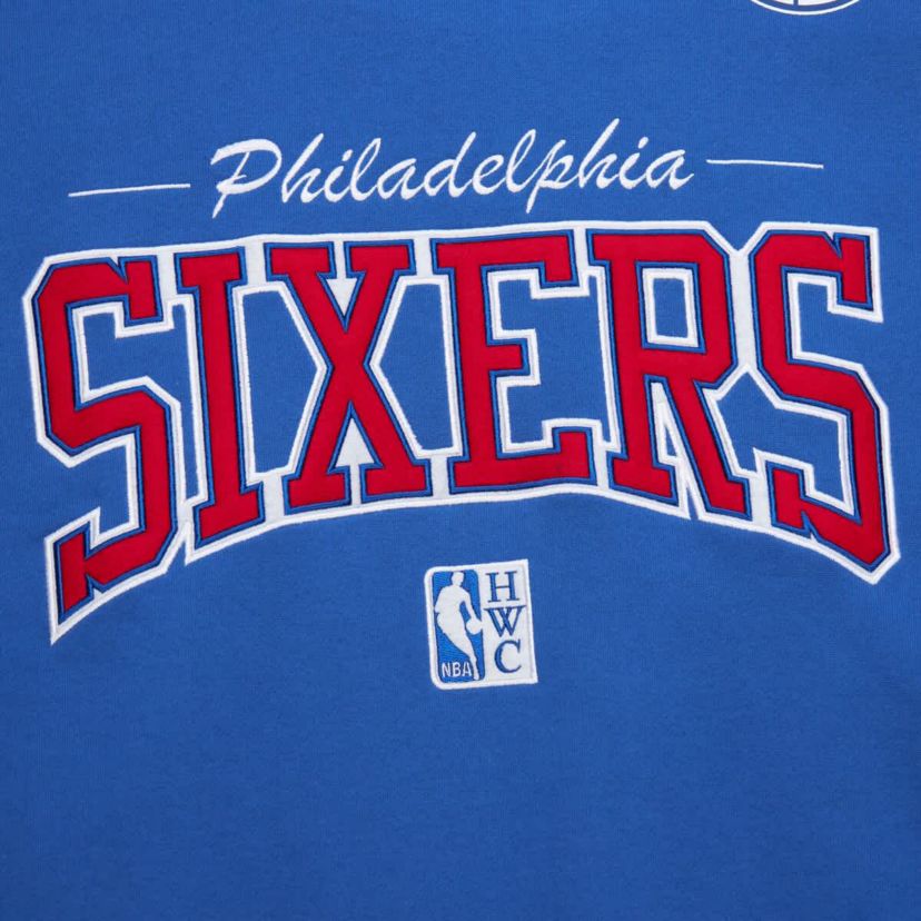 NBA Philadelphia 76ers Hardwood Classics There & Back 2.0 Vintage Pullover Sweatshirt