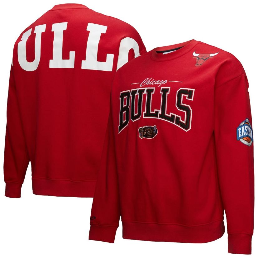 NBA Chicago Bulls Hardwood Classics There & Back 2.0 Vintage Pullover Sweatshirt