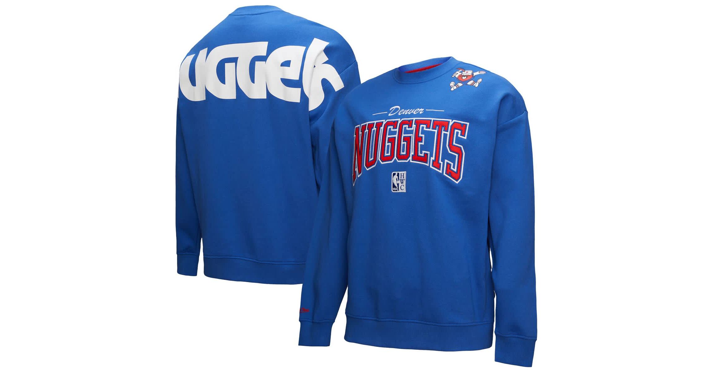 NBA Denver Nuggets Hardwood Classics There & Back 2.0 Vintage Pullover Sweatshirt