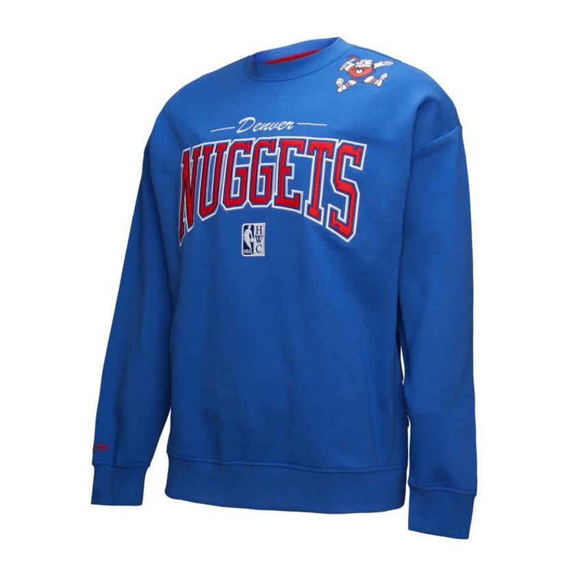 NBA Denver Nuggets Hardwood Classics There & Back 2.0 Vintage Pullover Sweatshirt
