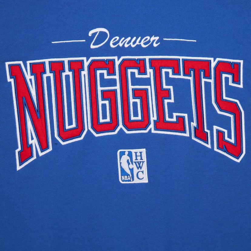 NBA Denver Nuggets Hardwood Classics There & Back 2.0 Vintage Pullover Sweatshirt