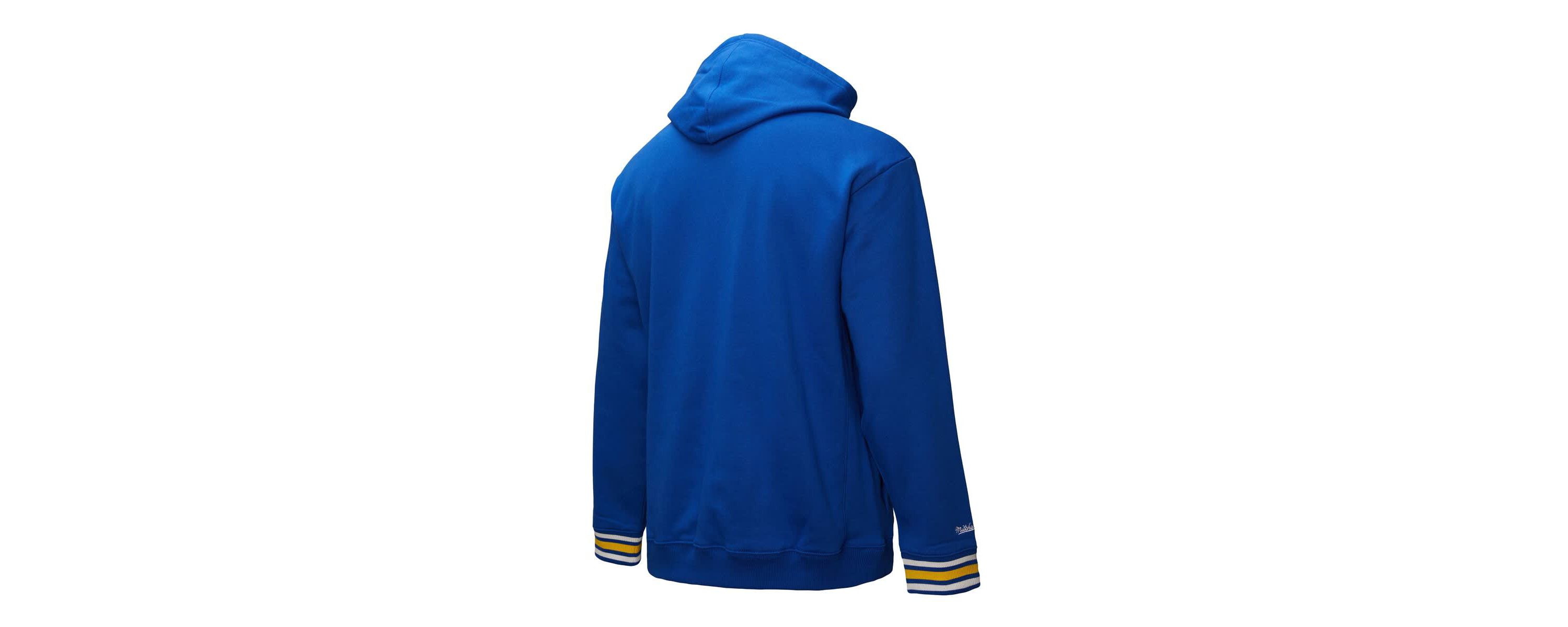NBA Golden State Warriors Chainstitch Applique Vintage Heavyweight Pullover Hoodie