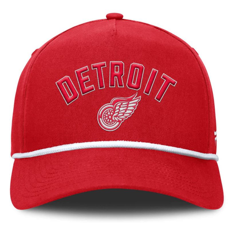 NHL Fanatics Detroit Wings Decades Collection A-Frame Rope Adjustable Hat