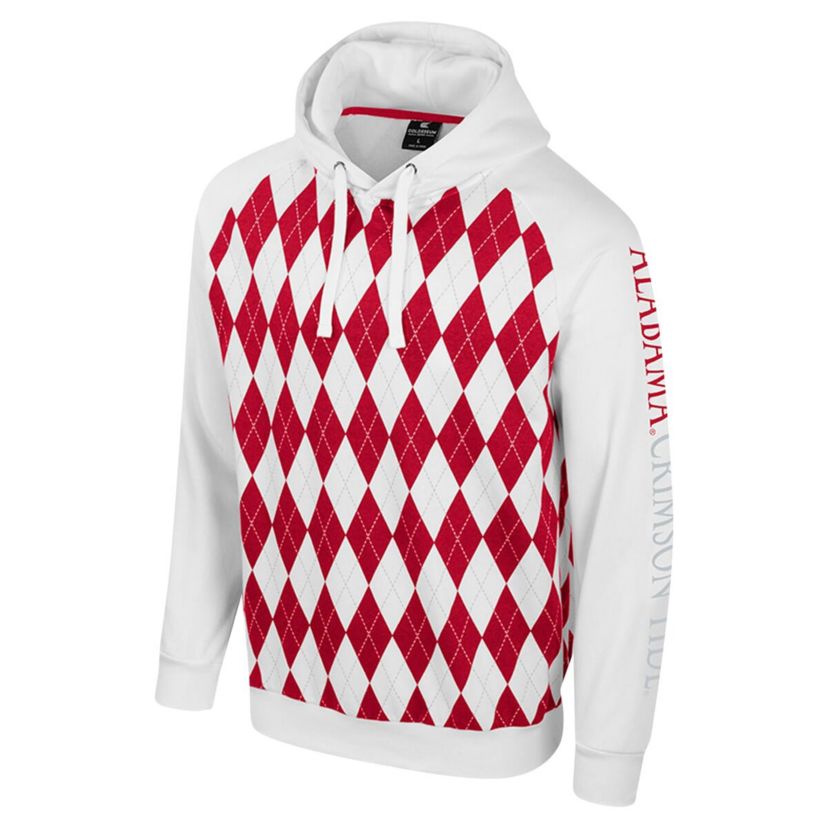 Alabama Crimson Tide NCAA Alabama Tide The Dealio Raglan Pullover Hoodie