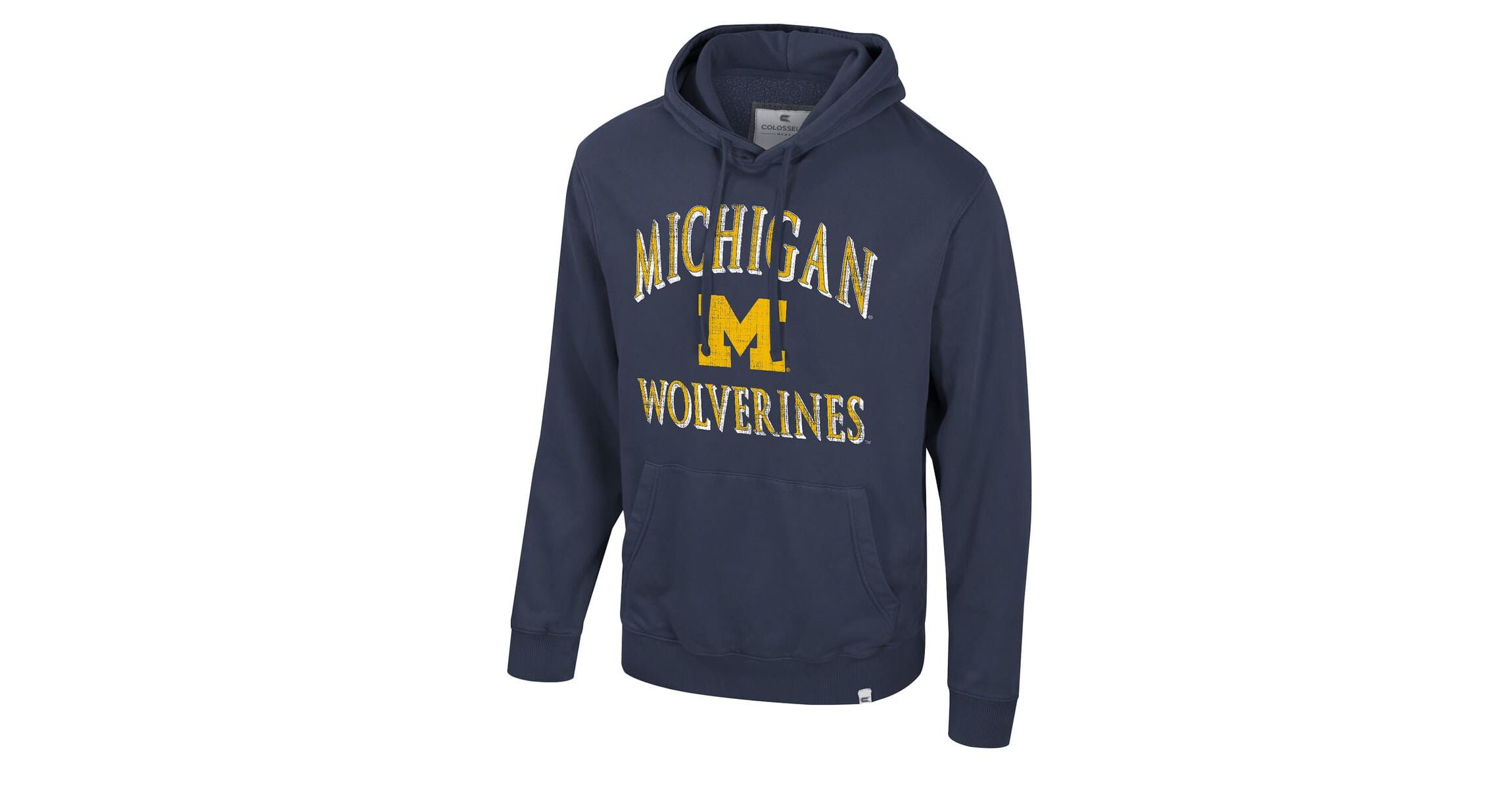 NCAA Michigan Wolverines Big & Tall Cap E-Tan Pullover Hoodie