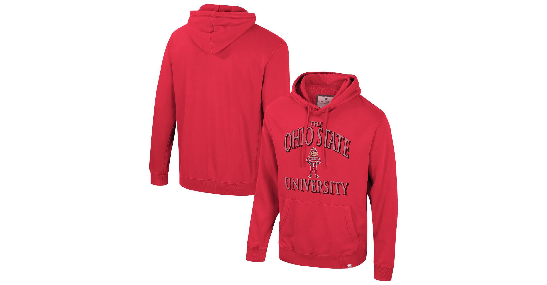 NCAA Ohio State Buckeyes Big & Tall Cap E-Tan Pullover Hoodie