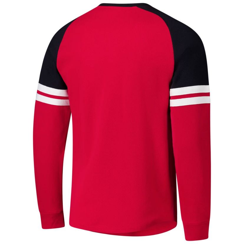 NHL Chicago Blackhawks Thermal Henley Long Sleeve T-Shirt