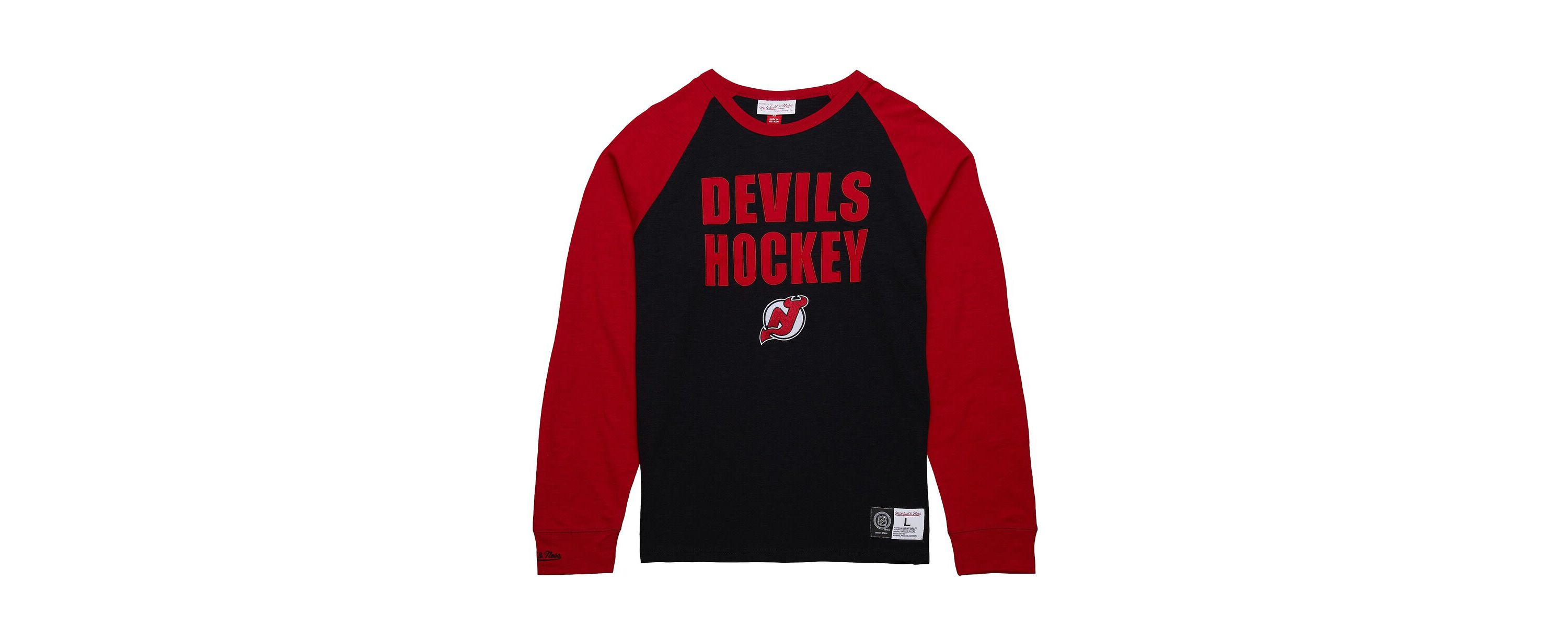 NHL New Jersey Devils Legendary Slub Raglan Long Sleeve T-Shirt