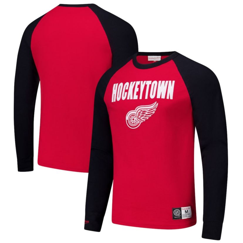 NHL Detroit Wings Legendary Slub Raglan Long Sleeve T-Shirt