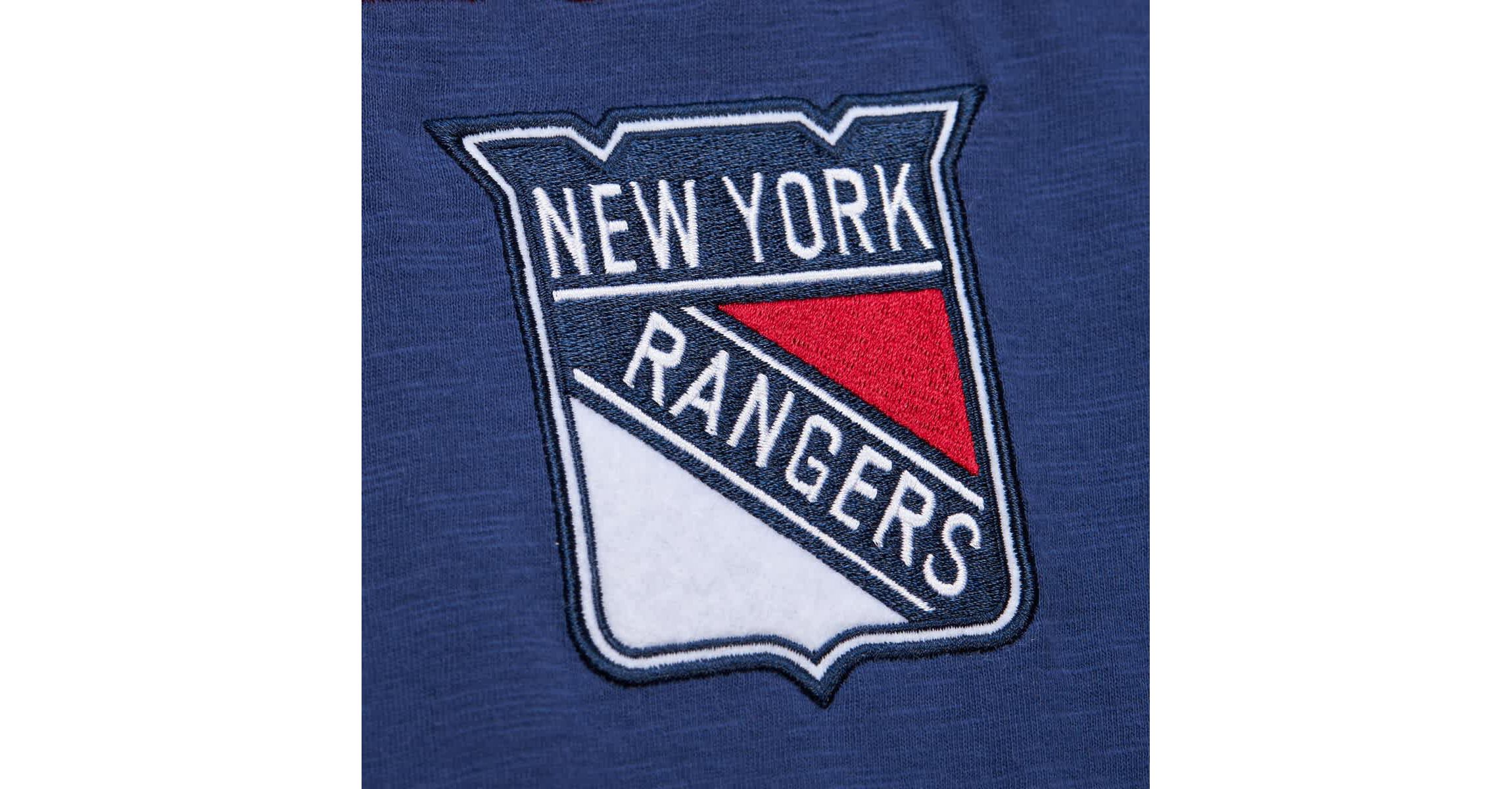 NHL Blue/Red New York Rangers Legendary Slub Raglan Long Sleeve T-Shirt