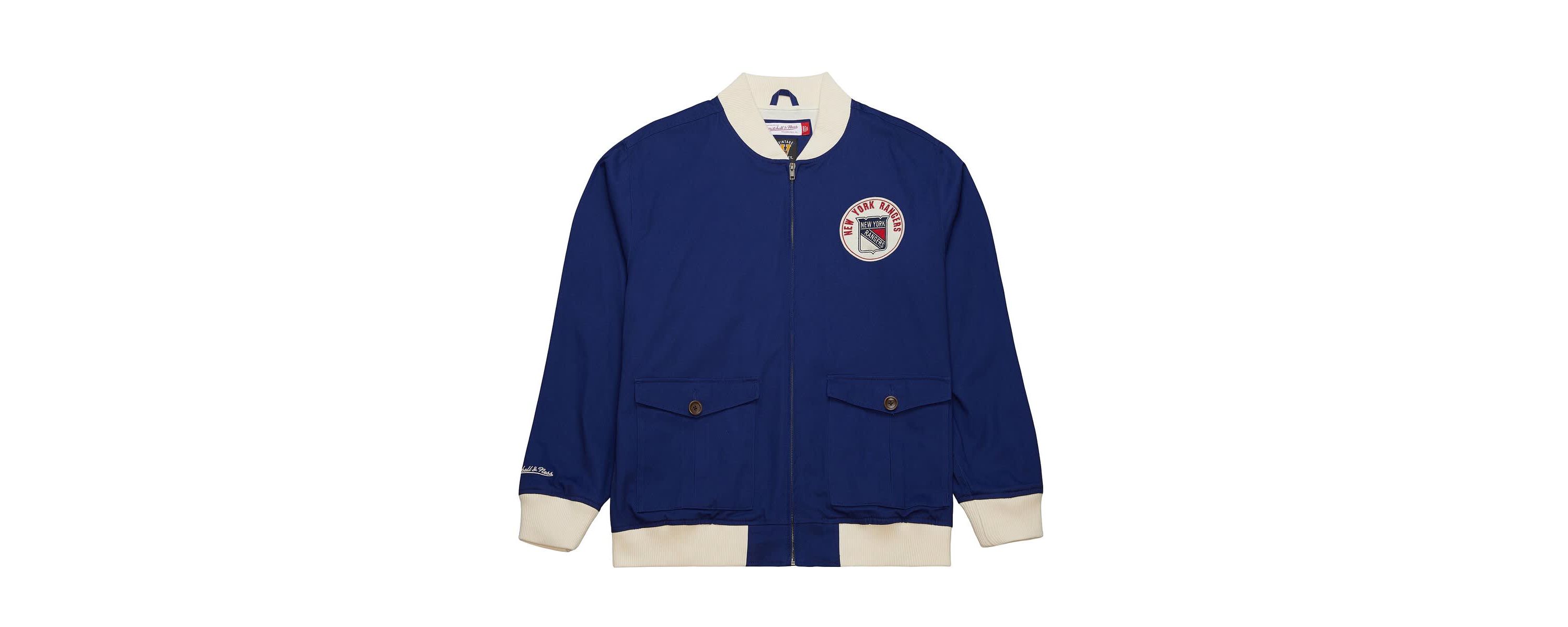 NHL New York Rangers Vintage Coaches Cotton Twill Full-Zip Jacket