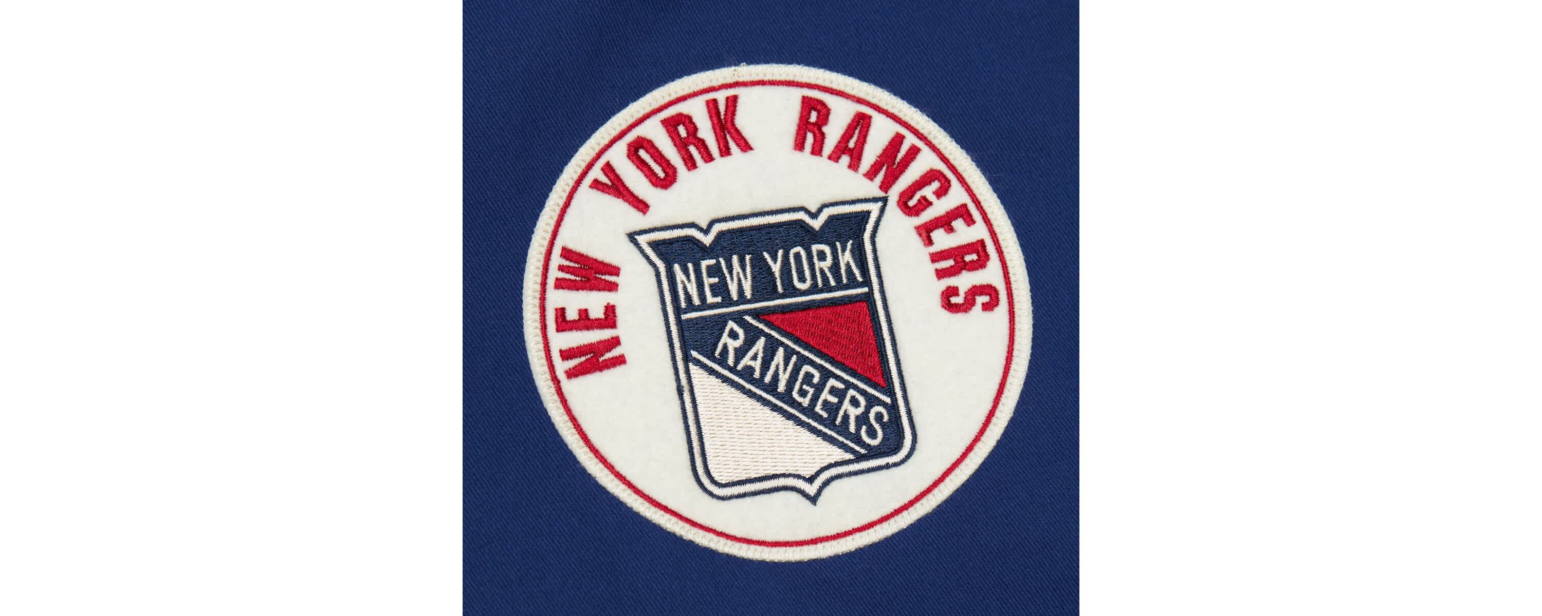 NHL New York Rangers Vintage Coaches Cotton Twill Full-Zip Jacket
