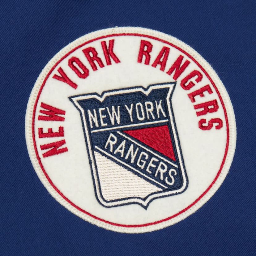 NHL New York Rangers Vintage Coaches Cotton Twill Full-Zip Jacket