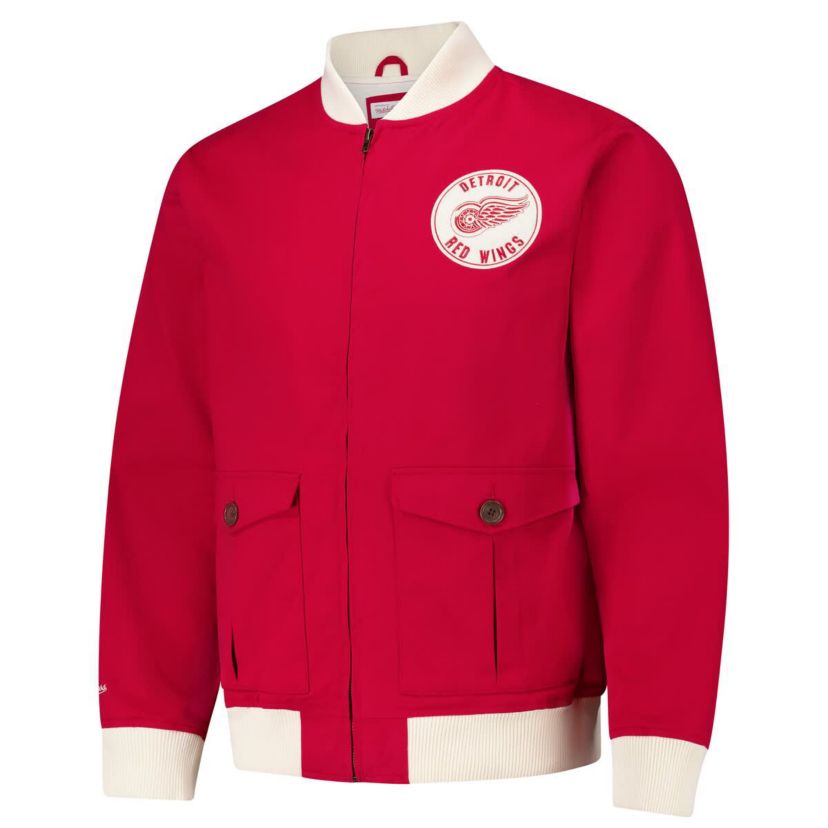 NHL Detroit Wings Vintage Coaches Cotton Twill Full-Zip Jacket