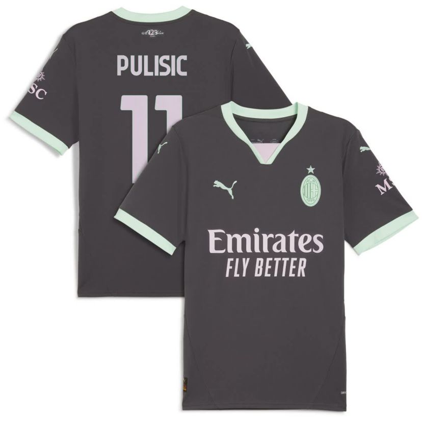 International Clubs Christian Pulisic AC Milan 2024/25 Third Replica Player Jersey