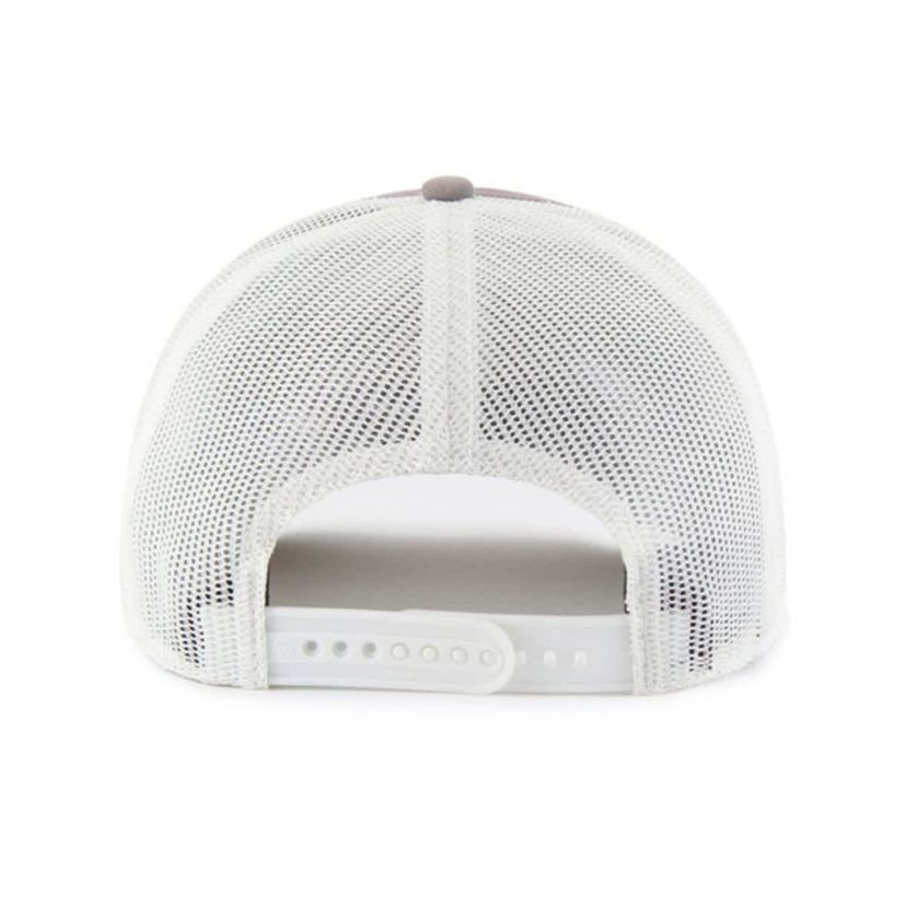 MLB Gray/White Atlanta Braves Tide Sweep Rope Trucker Adjustable Hat