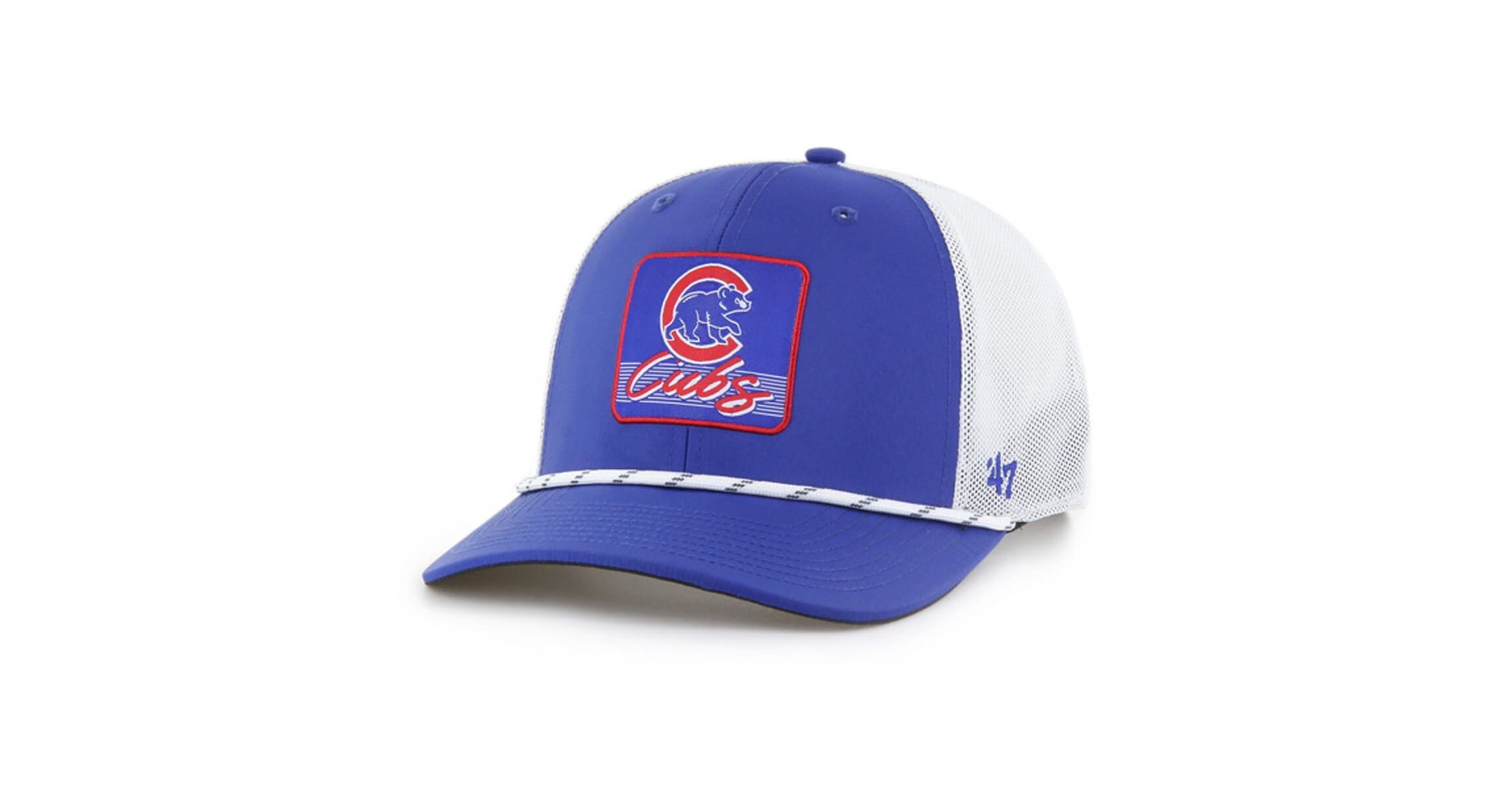 MLB Royal/White Chicago Cubs Scratch Adjustable Trucker Hat