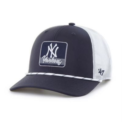 '47 Men's MLB Navy/White New York Yankees Scratch Adjustable Trucker Hat