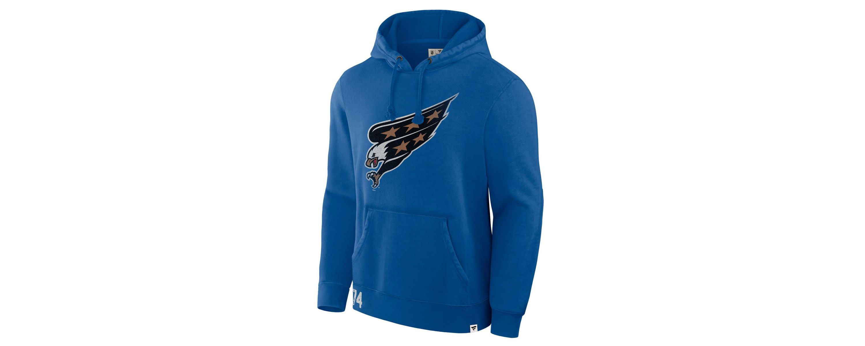 NHL Fanatics Washington Capitals Decades Collection Tradition Fleece Pullover Hoodie