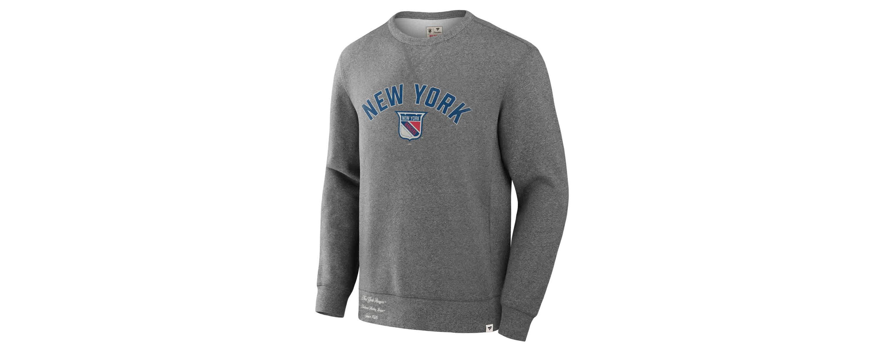 NHL Fanatics New York Rangers Decades Collection Legendary Fleece Pullover Sweatshirt
