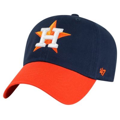'47 Men's MLB Navy/Orange Houston Astros Clean Up Adjustable Hat