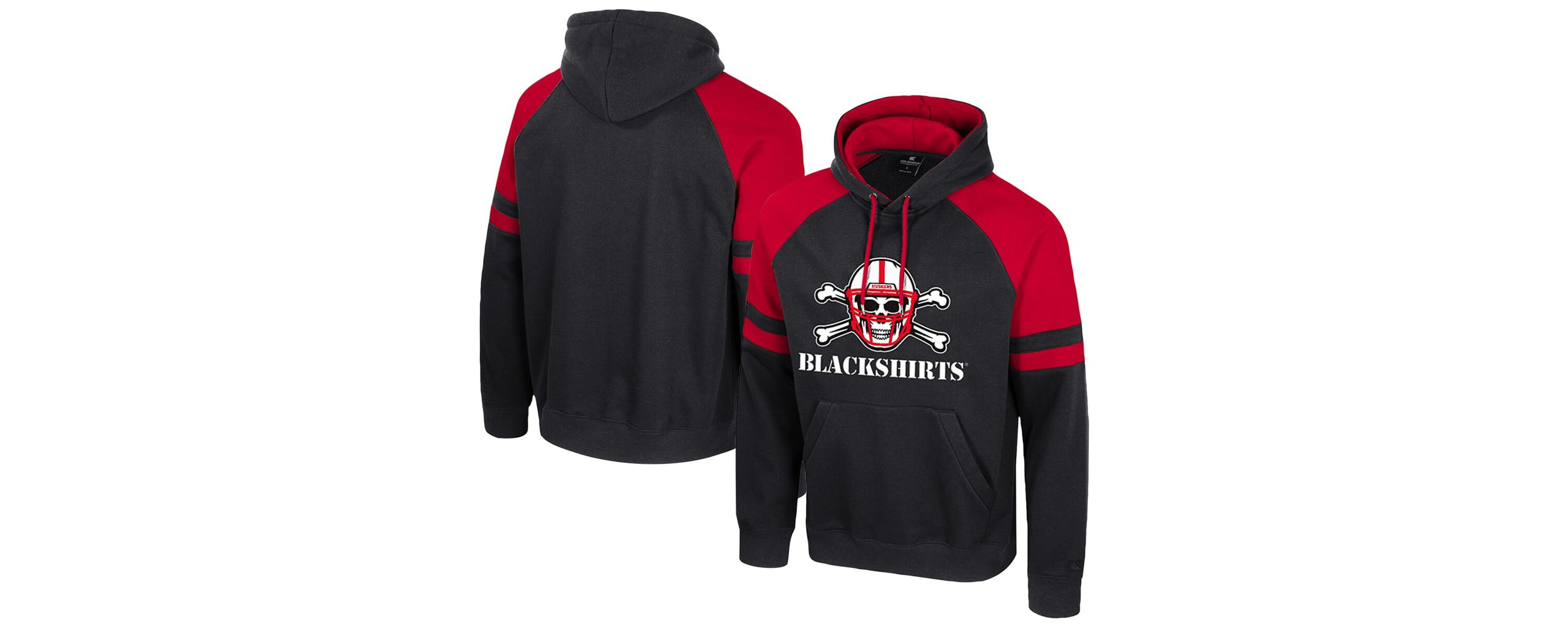 NCAA Nebraska Huskers Todd Raglan Pullover Hoodie