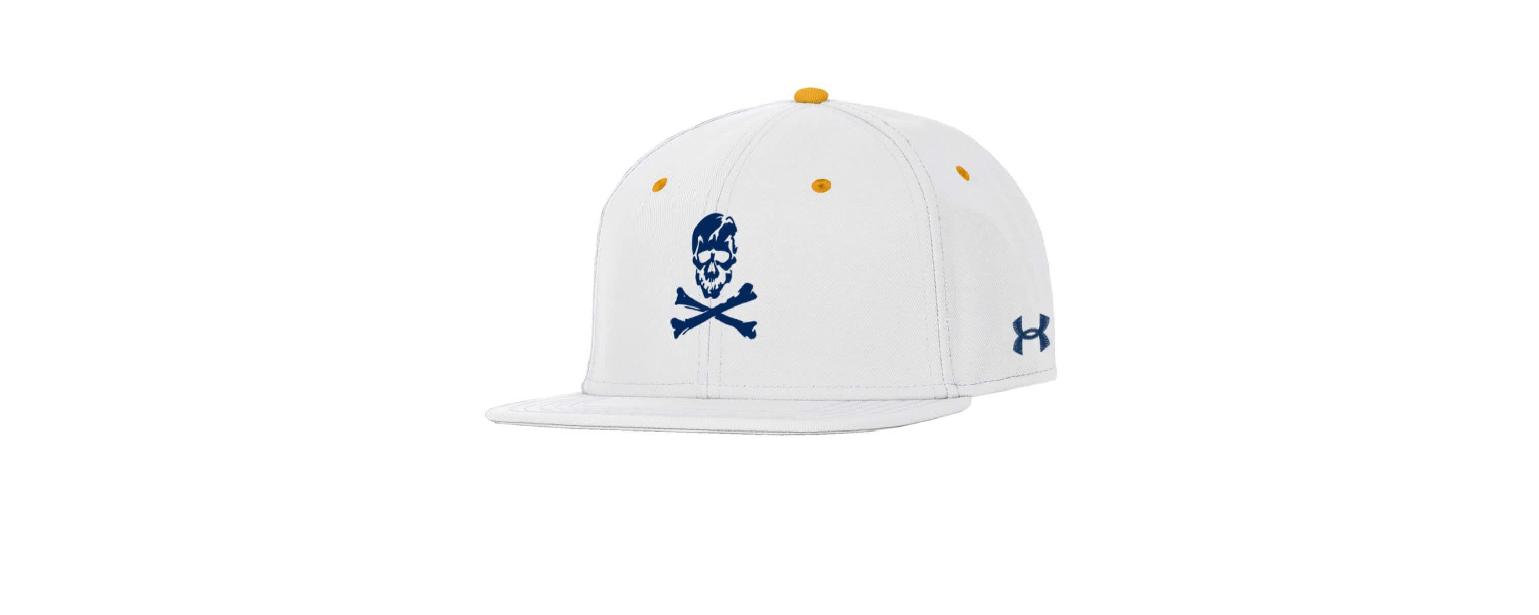 Navy Midshipmen NCAA Under Armour Midshipmen Jolly Rogers Alternate Baseball Fitted Hat