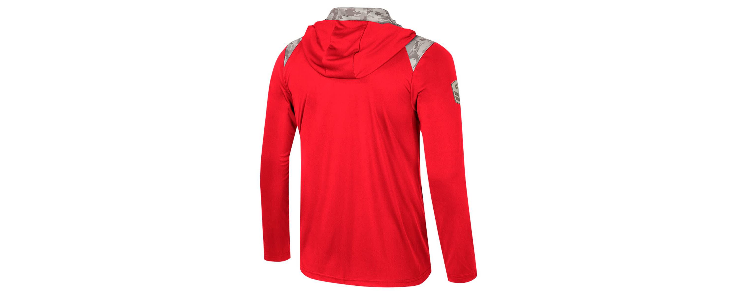 Rutgers Scarlet Knights NCAA Rutgers Knights OHT Military Appreciation Quarter-Zip Hoodie Jacket
