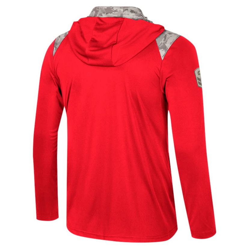 Rutgers Scarlet Knights NCAA Rutgers Knights OHT Military Appreciation Quarter-Zip Hoodie Jacket