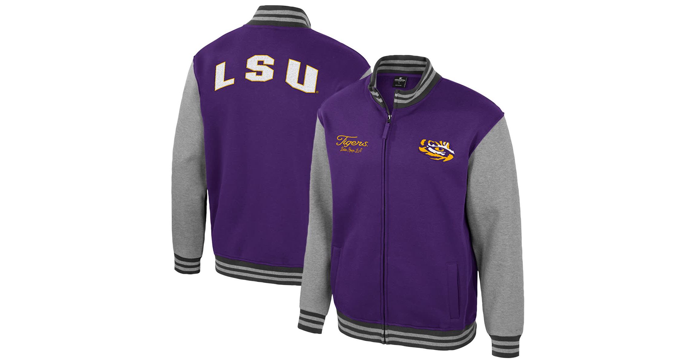 NCAA LSU Tigers Ambi-Turner Full-Zip Varsity Jacket
