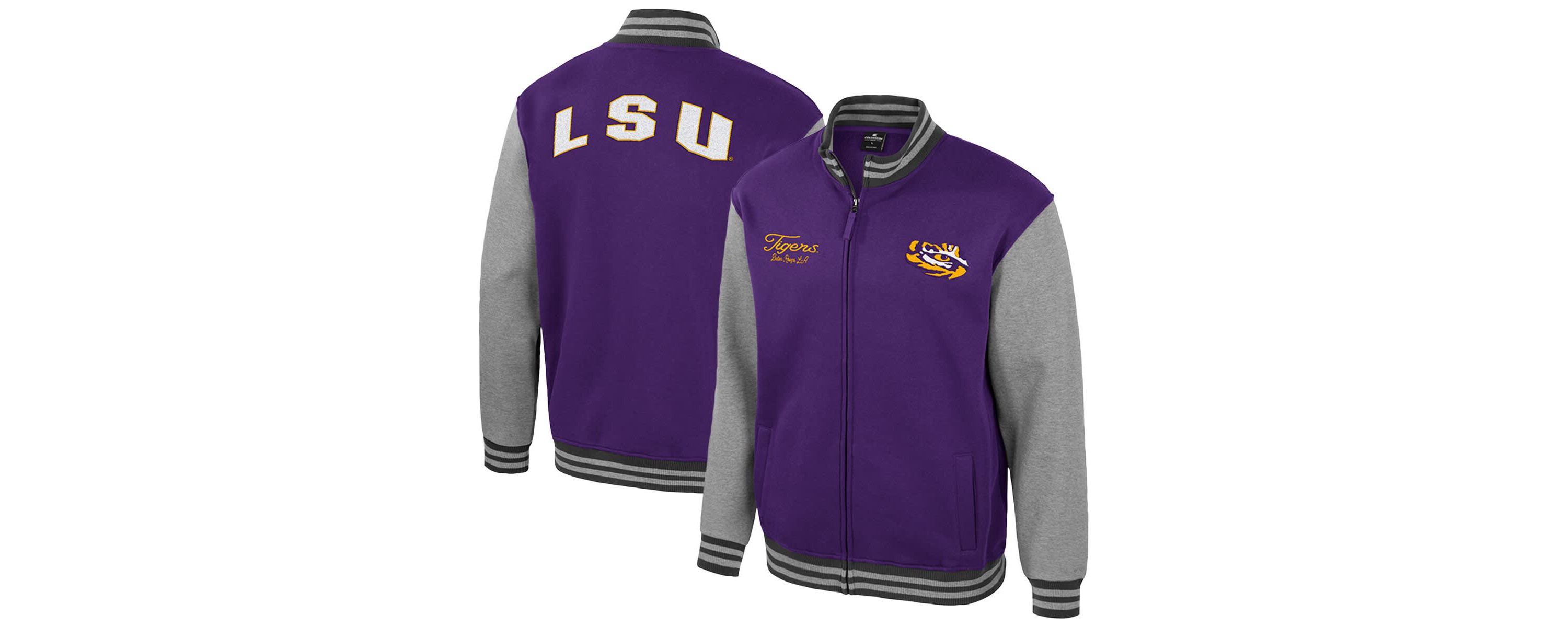 NCAA LSU Tigers Ambi-Turner Full-Zip Varsity Jacket