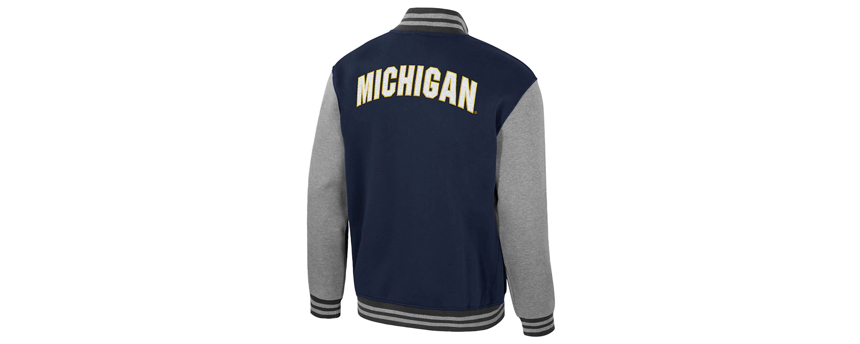 NCAA Michigan Wolverines Ambi-Turner Full-Zip Varsity Jacket