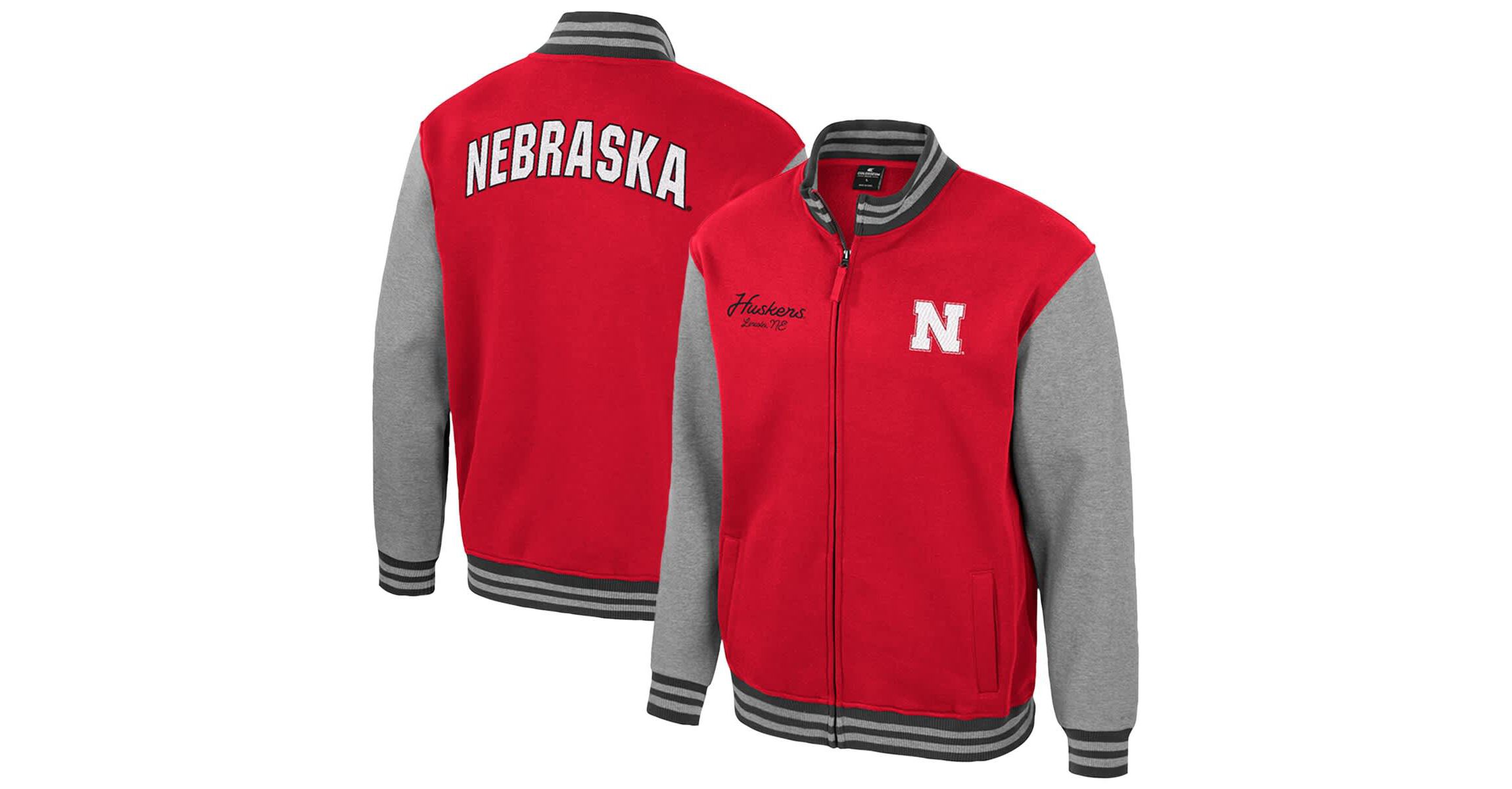 NCAA Nebraska Huskers Ambi-Turner Full-Zip Varsity Jacket