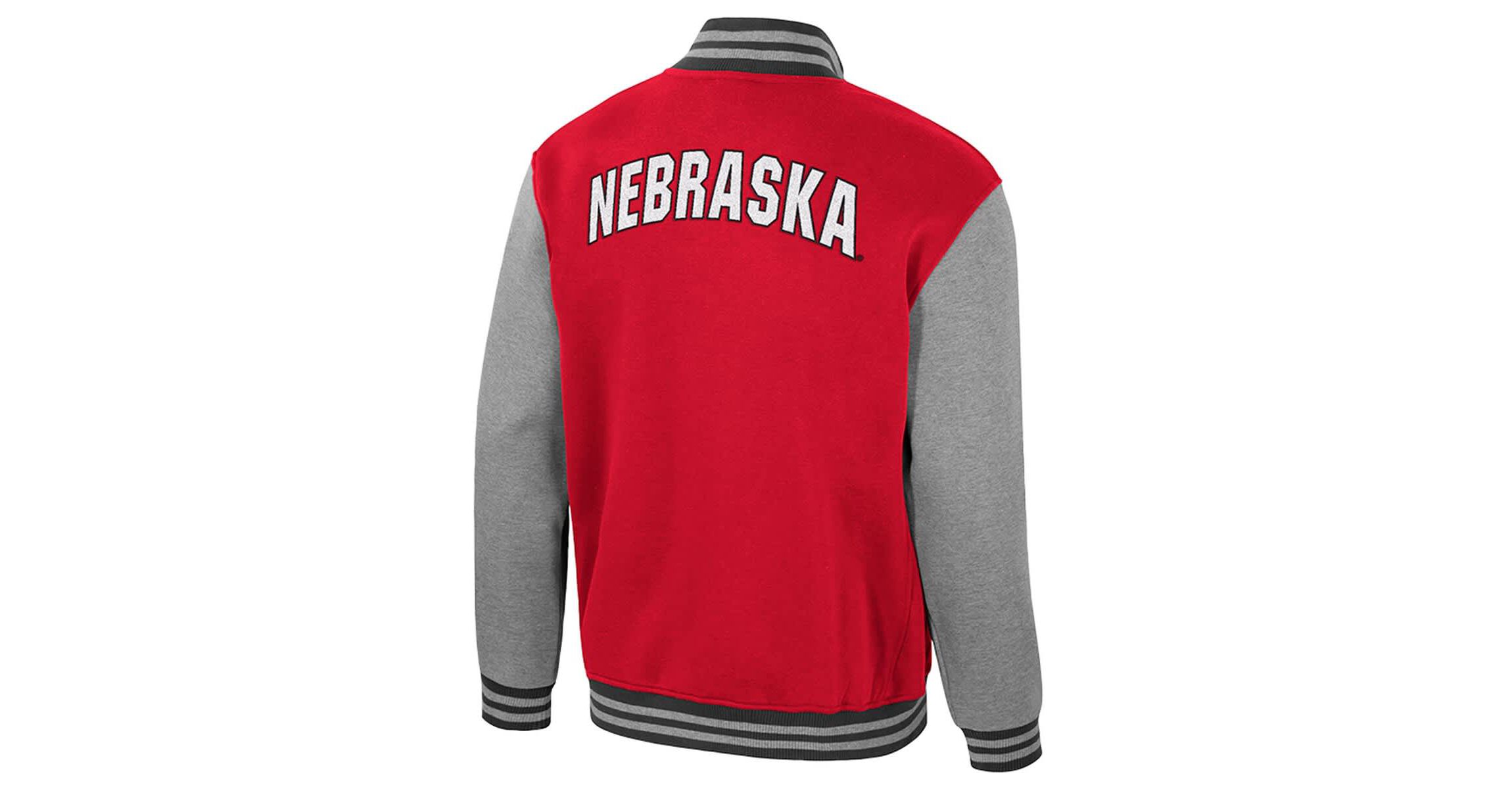 NCAA Nebraska Huskers Ambi-Turner Full-Zip Varsity Jacket