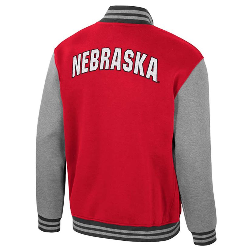 NCAA Nebraska Huskers Ambi-Turner Full-Zip Varsity Jacket