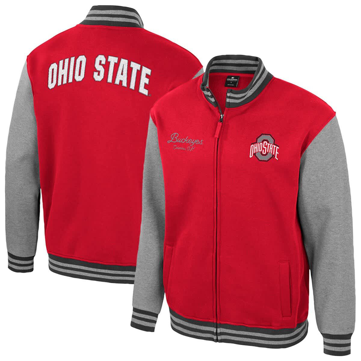 NCAA Ohio State Buckeyes Ambi-Turner Full-Zip Varsity Jacket