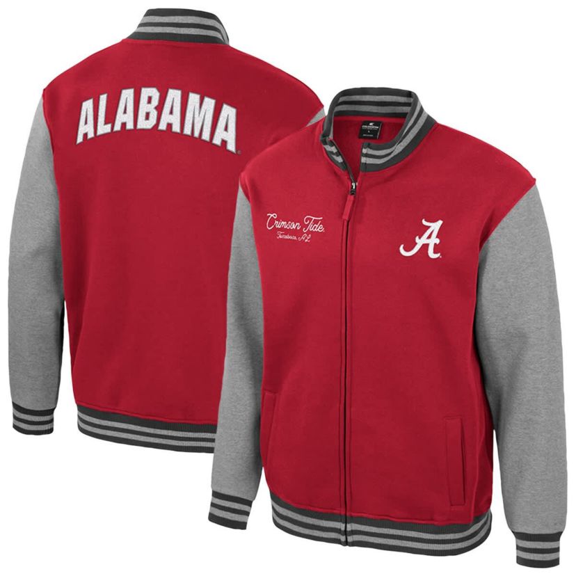 Alabama Crimson Tide NCAA Alabama Tide Ambi-Turner Full-Zip Varsity Jacket