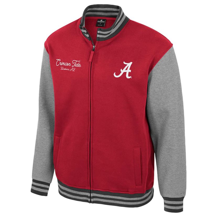 Alabama Crimson Tide NCAA Alabama Tide Ambi-Turner Full-Zip Varsity Jacket