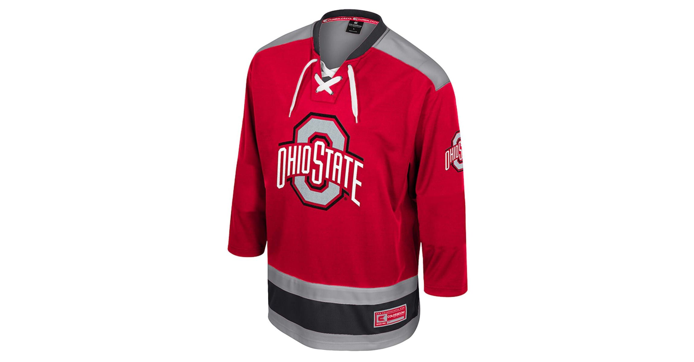 NCAA Ohio State Buckeyes Athletic Machine Fashion Hockey Jersey