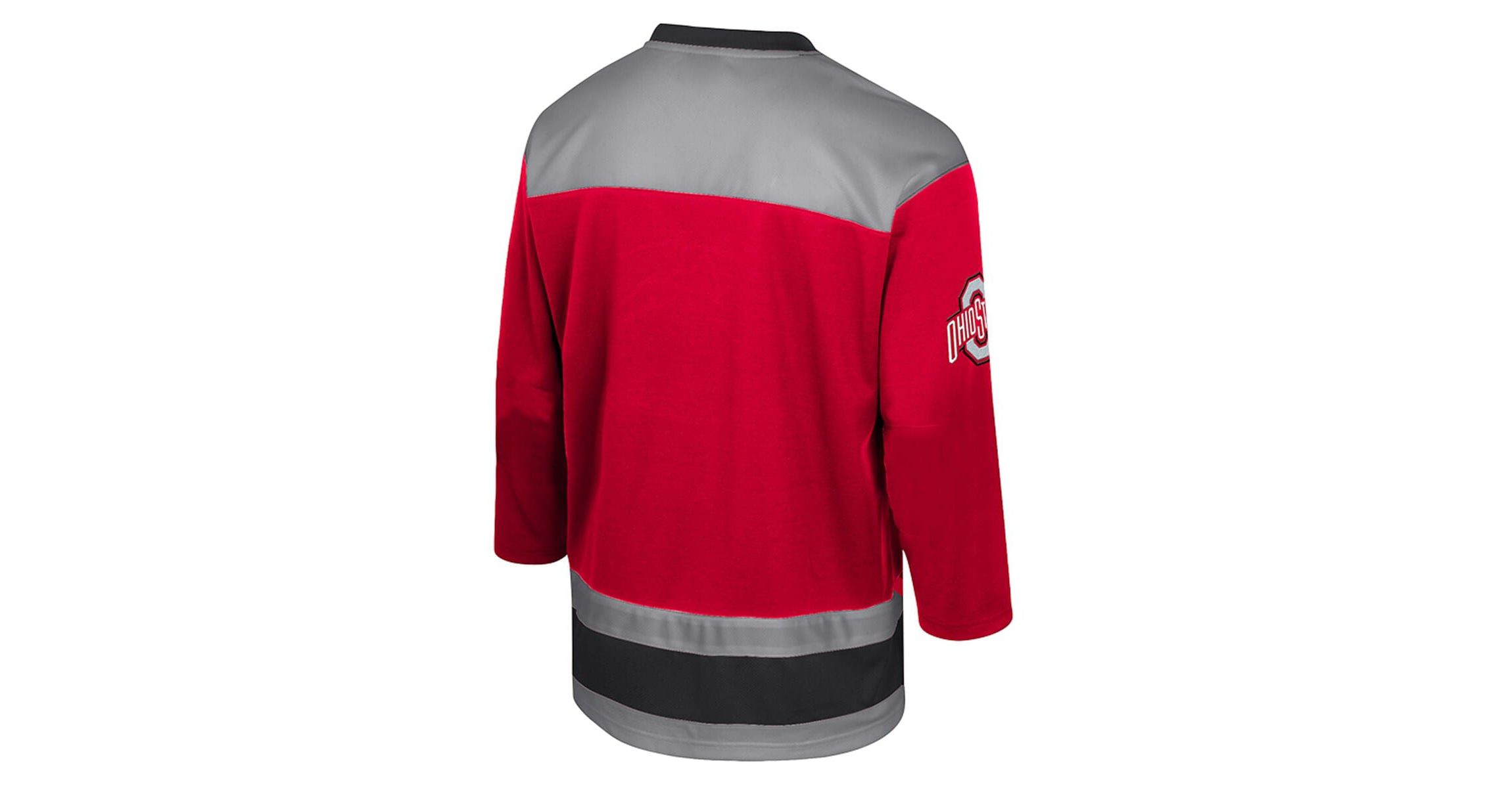 NCAA Ohio State Buckeyes Athletic Machine Fashion Hockey Jersey