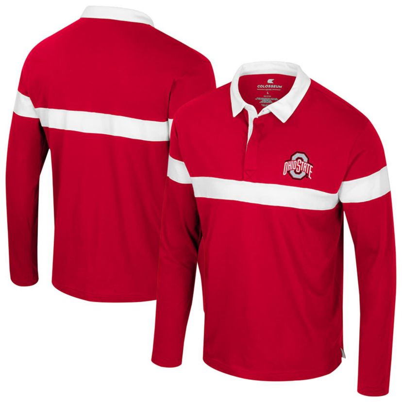 NCAA Ohio State Buckeyes Too Cool For School Long Sleeve Polo