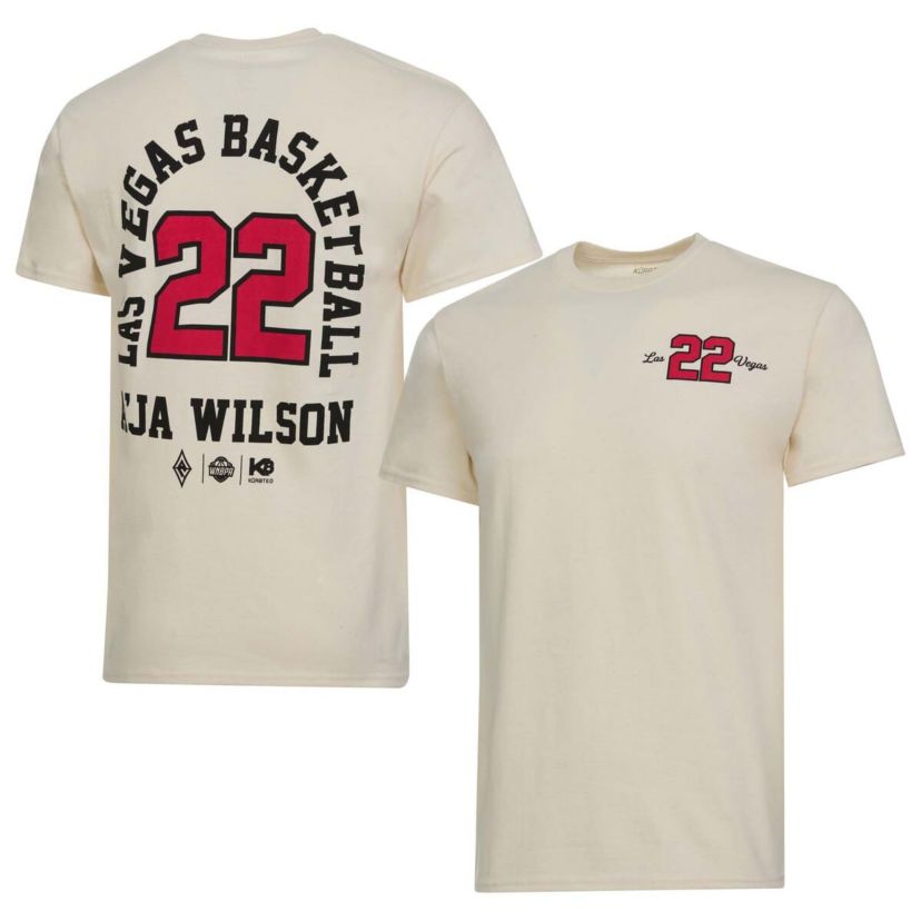WNBA Unisex Aja Las Vegas Aces Player ID Arch T-Shirt
