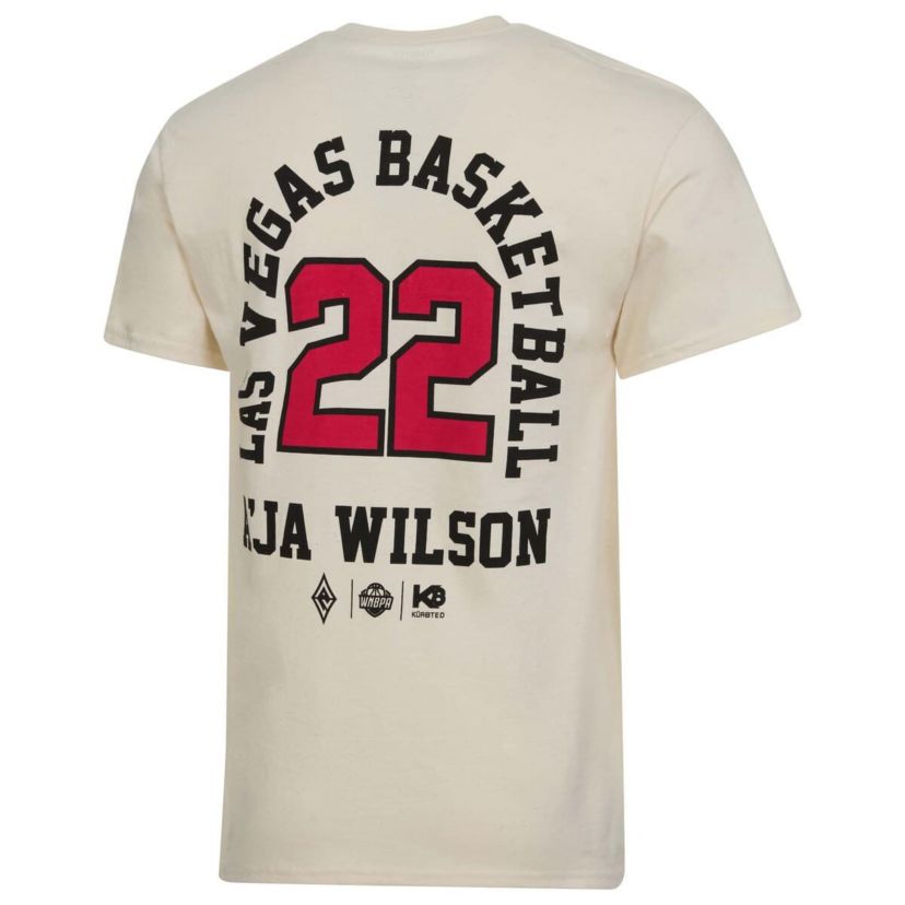 WNBA Unisex Aja Las Vegas Aces Player ID Arch T-Shirt