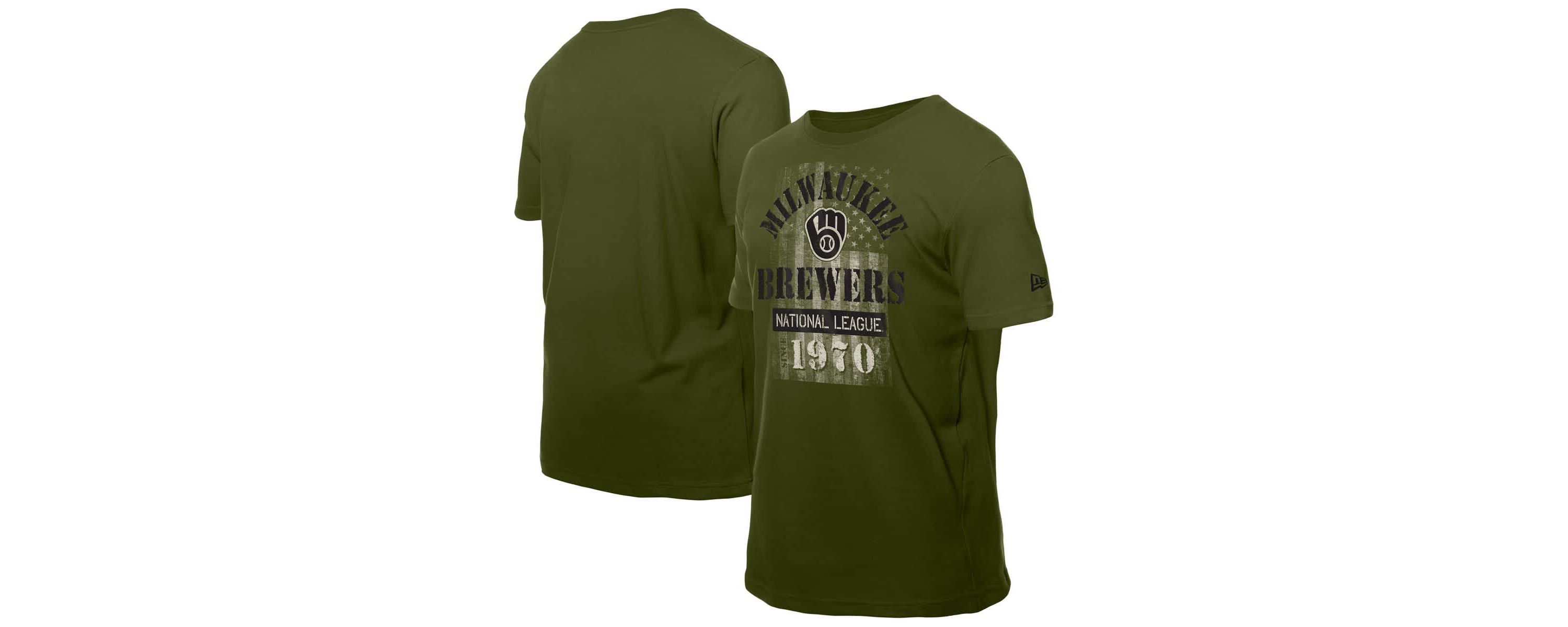 MLB Milwaukee Brewers Armed Forces T-Shirt
