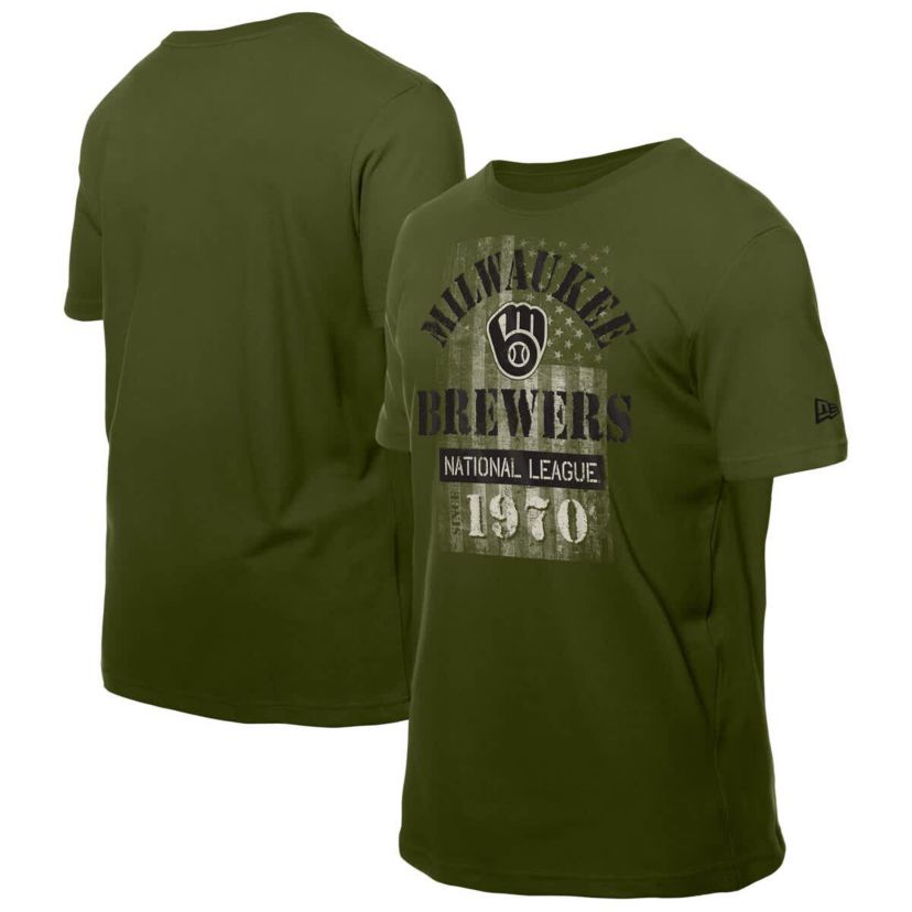 MLB Milwaukee Brewers Armed Forces T-Shirt