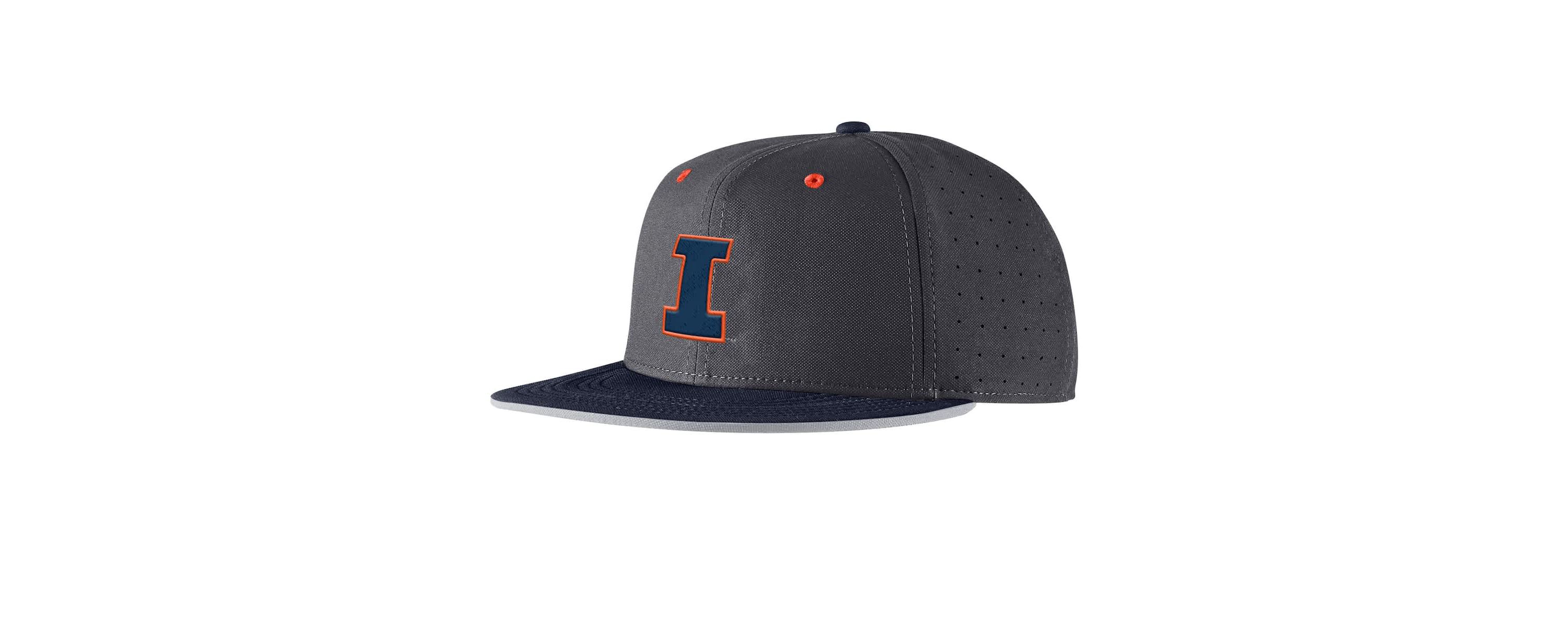 NCAA Nike Illinois Fighting Illini 2025 On-Field True Performance Baseball Fitted Hat