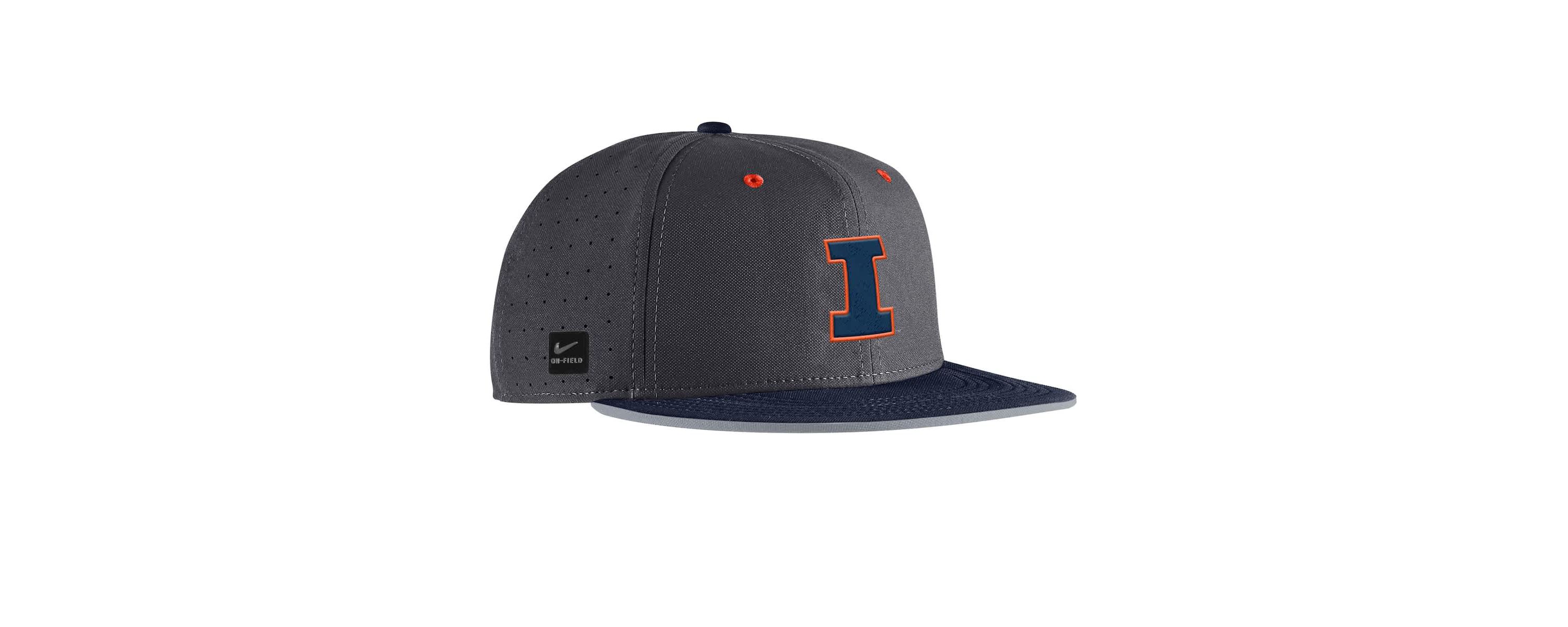 NCAA Nike Illinois Fighting Illini 2025 On-Field True Performance Baseball Fitted Hat