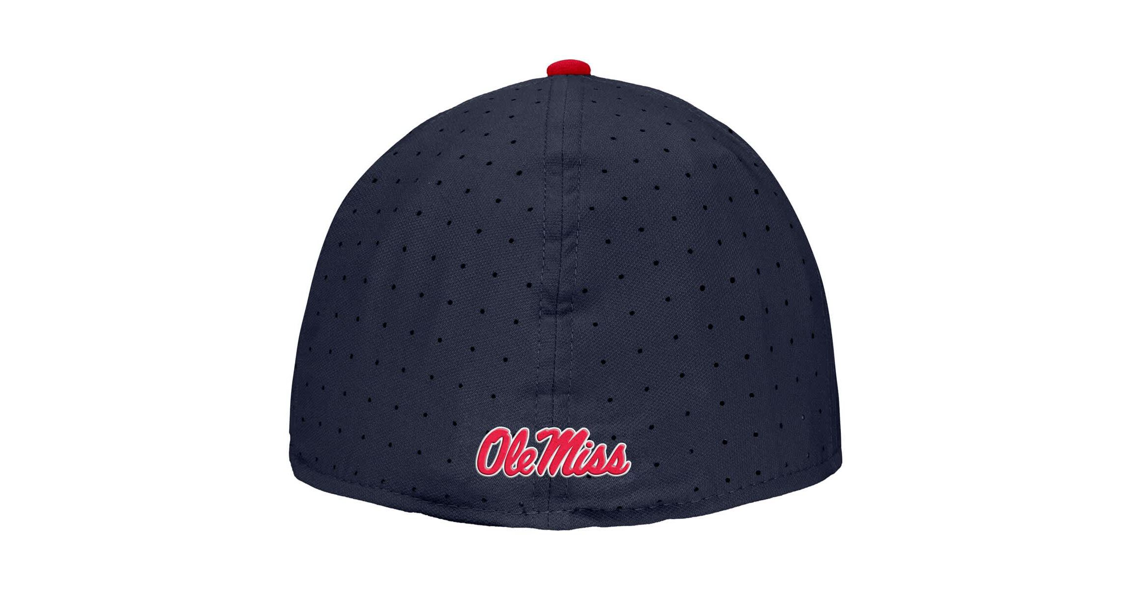 NCAA Nike Ole Miss Rebels 2025 On-Field True Performance Baseball Fitted Hat